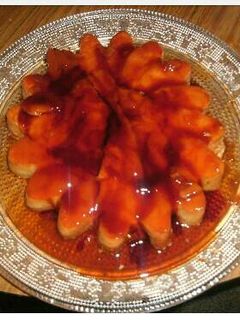Una foto de Flan de mousse de queso
