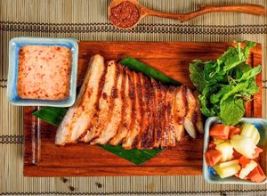 Hình của món Nọng Heo Nướng.