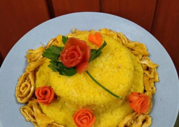 Resep Nasi Kuning rice cooker Anti Gagal