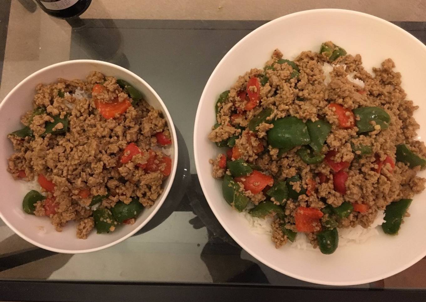 Turkey, Pepper, and Peanut Stir Fry
