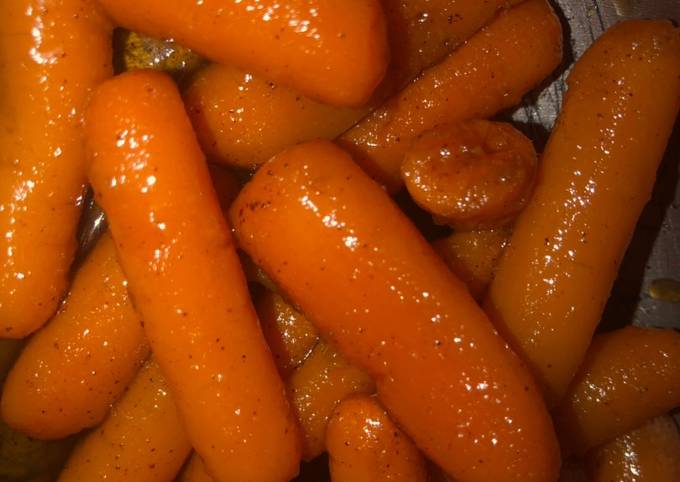 Honey brown sugar glazed carrots