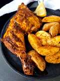 Pollo masala bajo en calorías en freidora de aire