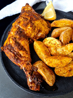 Una foto de Pollo masala bajo en calorías en freidora de aire
