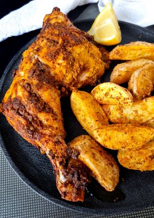 Foto principal de Pollo masala bajo en calorías en freidora de aire