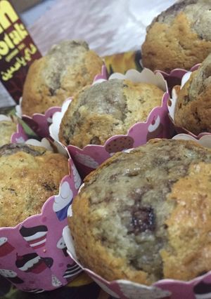 Foto resep Simple choco banana muffin