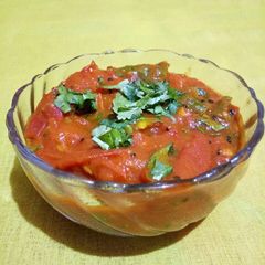 A picture of Tamatar ki paki chutney.