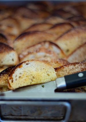 Zdjęcie przepisu Chlebowy deser (bread & butter pudding).