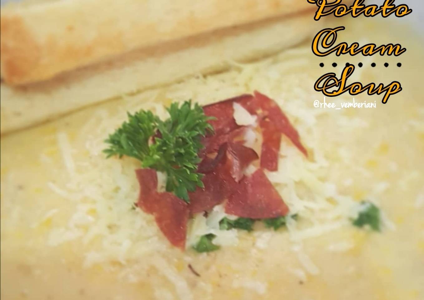 Corn Potato Cream Soup /Corn Chowder (Krim Sup Jagung Kentang)