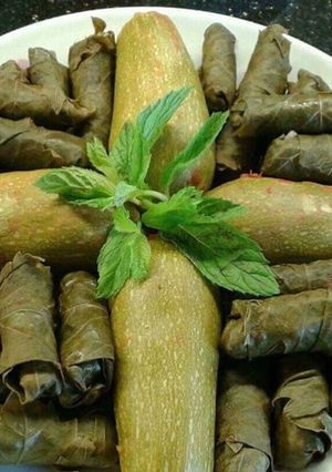 صورة لوصفة محشي ورق عنب وكوسا