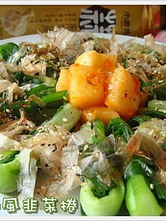 蒜香和風韭菜捲 的食譜成品照片