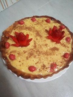 Una foto de Masa quebrada con natilla