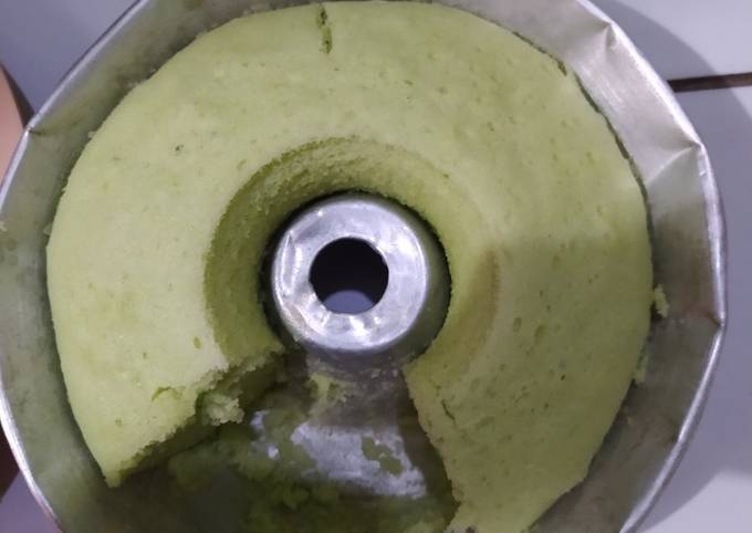 Bolu pandan kukus sederhana alami. (No Baking powder, no sp)