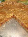 Torta gallega con masa casera con avena y semillas