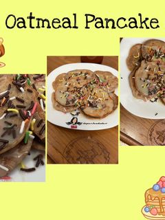 Foto resep Oatmeal Milo Pancake (Pancake Milo mix Oatmeal)
