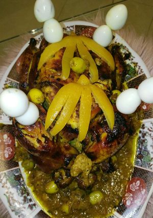 صورة لوصفة دجاج محمر على الطريقة المغربية