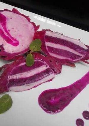 Foto resep layer buah naga