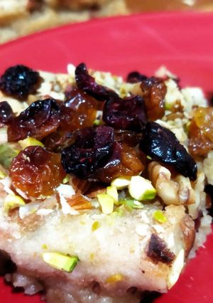 A picture of Bread custard pudding.