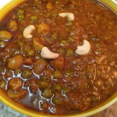 A picture of Khoya, Matar, Mushroom.