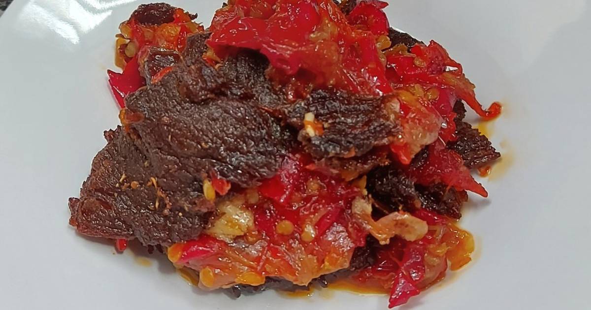 84 resep dendeng kering balado enak dan sederhana ala rumahan - Cookpad