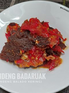 Foto resep Dendeng Badaruak (Dendeng Balado Kering)