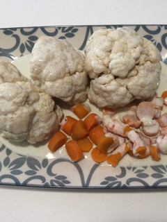 Una foto de Coliflor con salsa gorgonzola