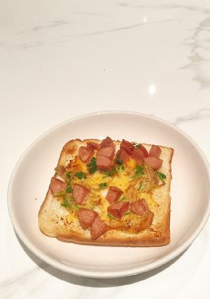 Hình của món Pizza đế bánh mì sandwich NCKD.