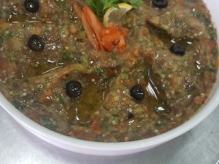 Baba ganoush (eggplant arabic mezze)
