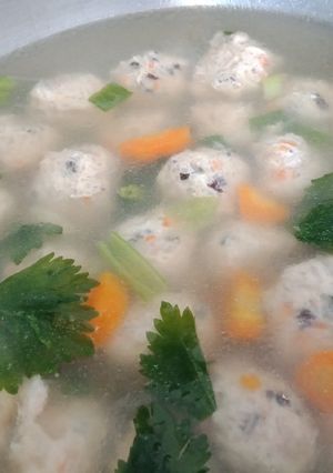 Foto resep Sup bakso lohua/mutiara