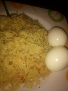 A picture of Indomie with egg.