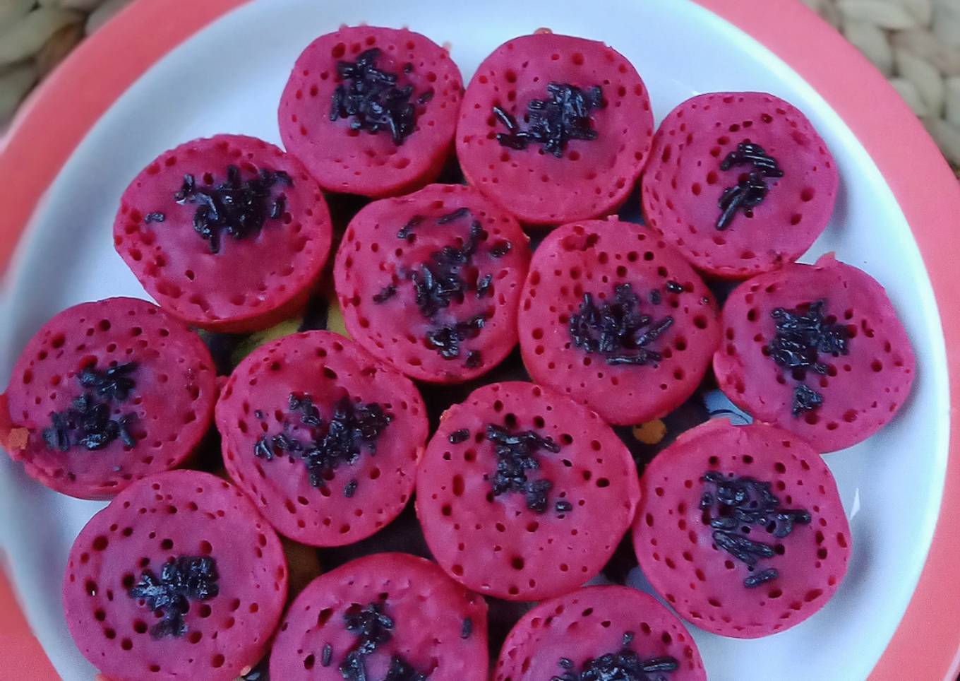 Kue cubit red Velvet eggless