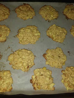 Una foto de Galletas de avena y manzana sin harina