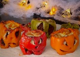 Halloween-перці з м’ясною начинкою | Страшенно смачно і просто! 🎃