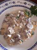 Scaloppine di pollo con funghi