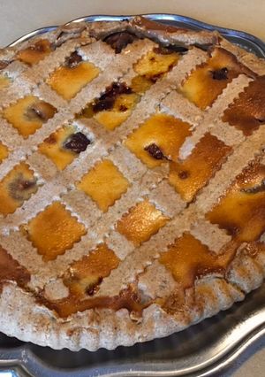 Une photo de Tarte aux prunes pâte brisée aux noix