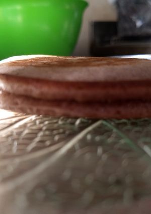 Una foto de Hot cake de chocolate