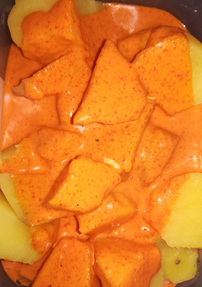 Una foto de Patatas al piquillo
