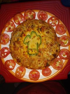 चीज़ कॉर्न पिज़्ज़ा (Cheese corn pizza recipe in Hindi) रेसिपी मुख्य फोटो