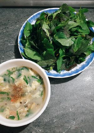 Hình của món Cháo nghêu.