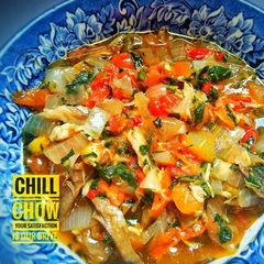 A picture of Flaked Fish in Chopped Pepper Sauce.