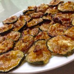 A picture of Zucchini Crisps / Fat Bombs / Keto Cheese Chips.