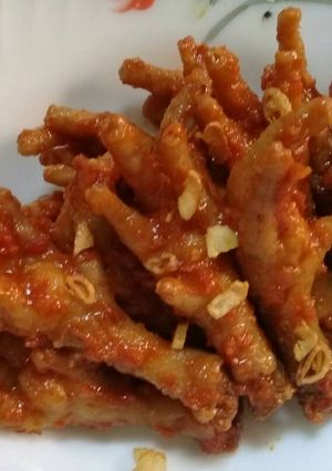 Foto resep Ceker Balado pedas enak