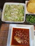 Pozole de pollo, facilito