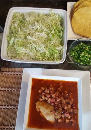 A picture of Easy Chicken Pozole.
