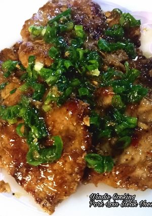 Hình của món Sườn Ram Siêu Mỏng Siêu Mềm Mọng Nước/ Pork Lion Steak Vnese Style.