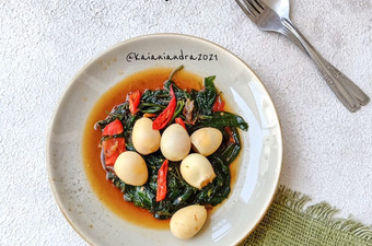 Resep Tumis Kangkung Telur Puyuh, Bisa Manjain Lidah