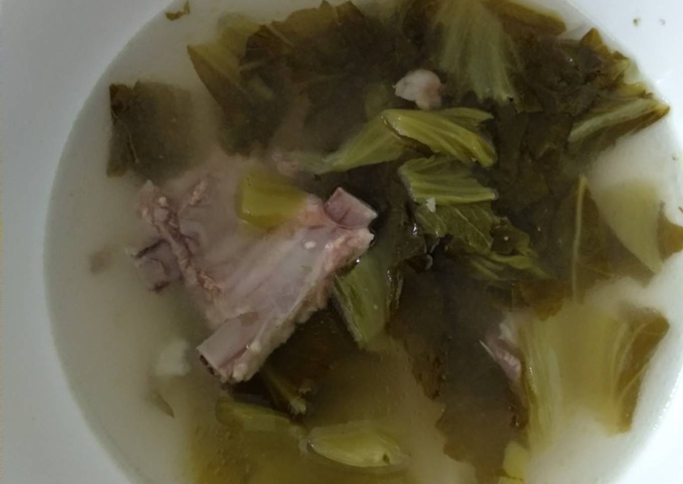 Iga babi sayur asin / bakut