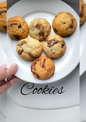 Une photo de Cookies chocolat noisette