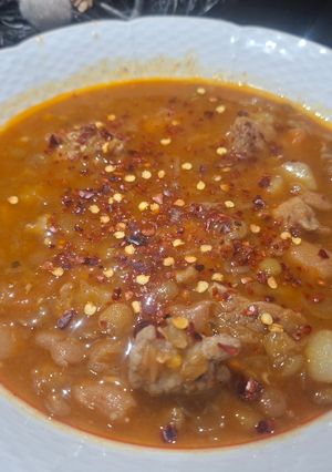 Lencsegulyás recept fotója