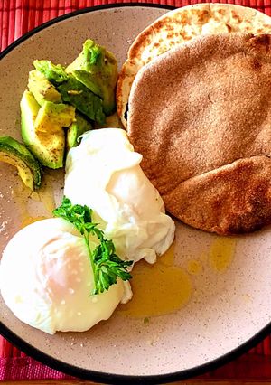 Una foto de Huevos pochados