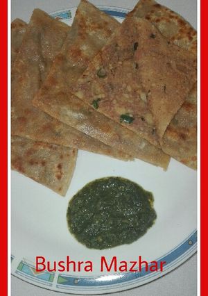 A picture of Aaloo ka Paratha.